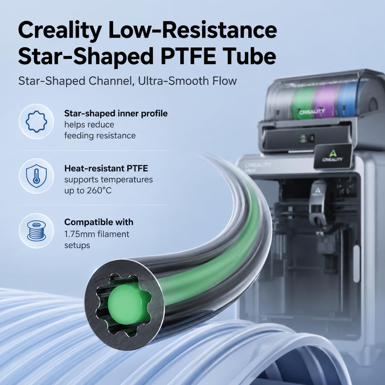 Creality Official PTFE Tube Lo - Ptfe Tape Thread recension och pris