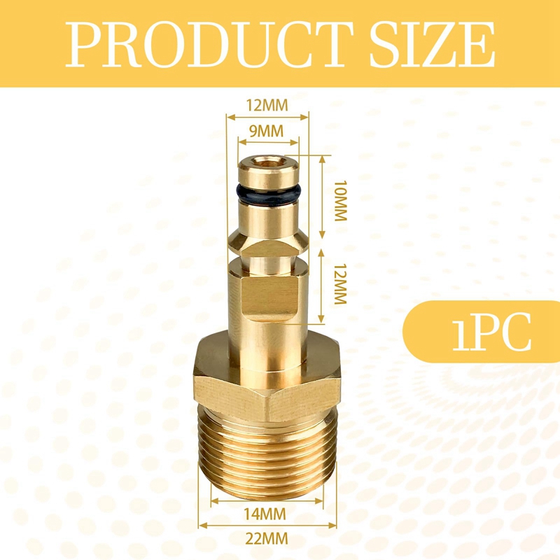 High Pressure Washer Adapter M - Compression Fitting Brass recension och pris