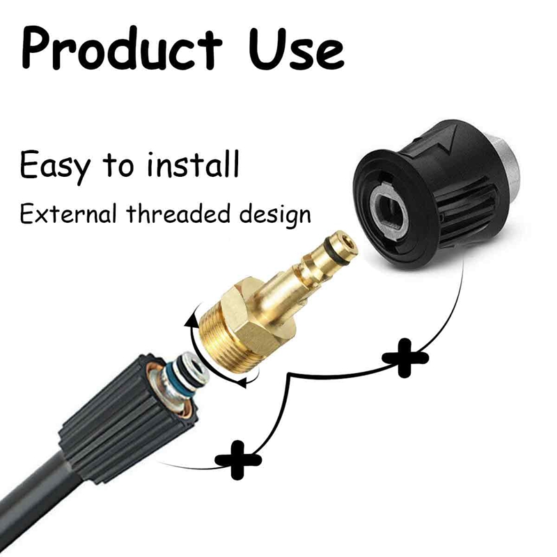 High Pressure Washer Adapter M - Compression Fitting Brass recension och pris
